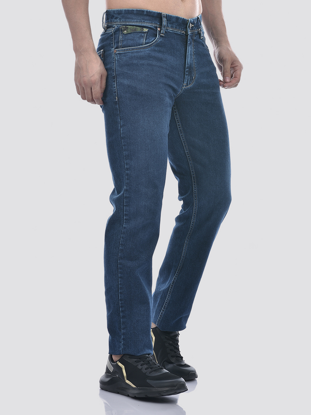Numero Uno Men Mid Indigo Regular Fit Sustainable Jeans